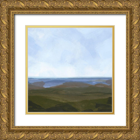 Skyline Drive II Gold Ornate Wood Framed Art Print with Double Matting by Green, Jacob