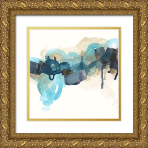 Circular Surf II Gold Ornate Wood Framed Art Print with Double Matting by Vess, June Erica