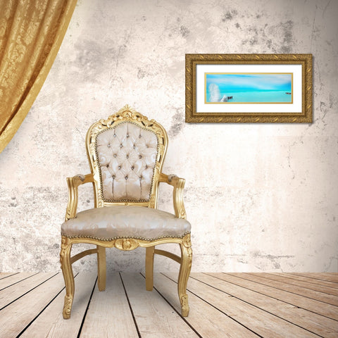 Lakescape Panorama VI Gold Ornate Wood Framed Art Print with Double Matting by McLoughlin, James