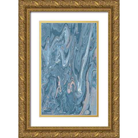 Unconfined II Gold Ornate Wood Framed Art Print with Double Matting by Moore, Regina