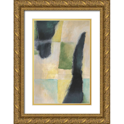 Meditative View I Gold Ornate Wood Framed Art Print with Double Matting by Moore, Regina
