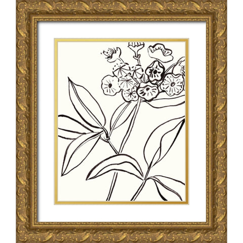 Self IV Gold Ornate Wood Framed Art Print with Double Matting by Wang, Melissa