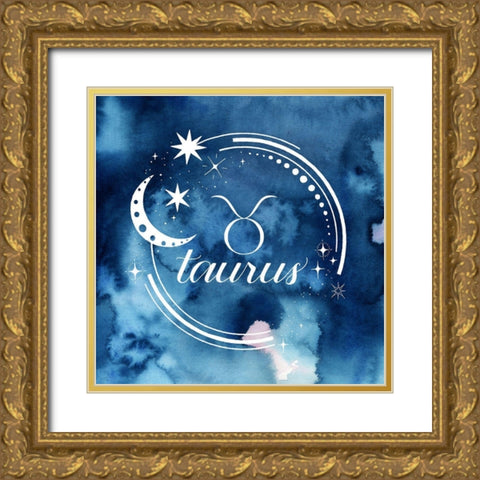 Watercolor Astrology II Gold Ornate Wood Framed Art Print with Double Matting by Popp, Grace