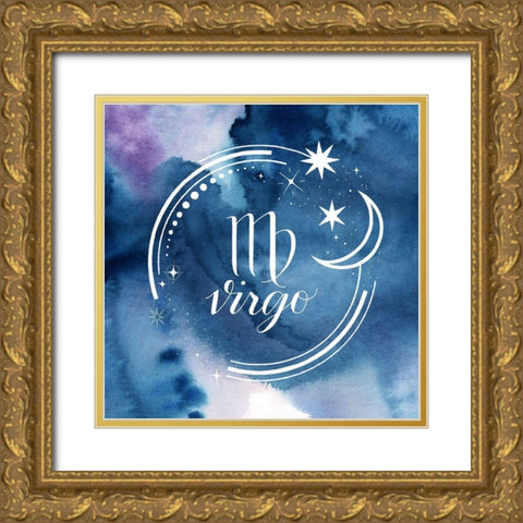 Watercolor Astrology VI Gold Ornate Wood Framed Art Print with Double Matting by Popp, Grace