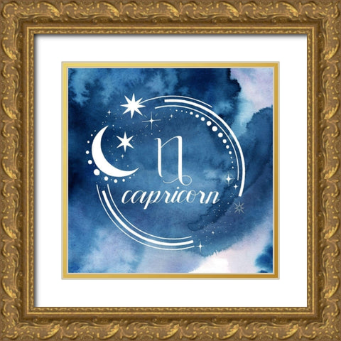 Watercolor Astrology X Gold Ornate Wood Framed Art Print with Double Matting by Popp, Grace