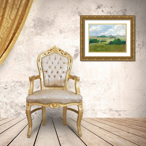 Afternoon Shade II Gold Ornate Wood Framed Art Print with Double Matting by Harper, Ethan
