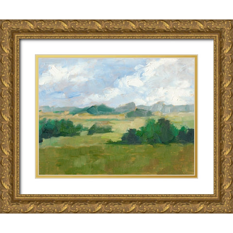 Afternoon Shade II Gold Ornate Wood Framed Art Print with Double Matting by Harper, Ethan