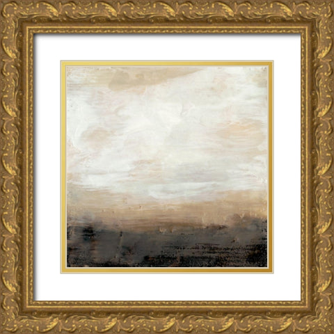 Umber Land I Gold Ornate Wood Framed Art Print with Double Matting by Goldberger, Jennifer