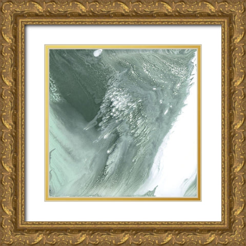 Moss Agate I Gold Ornate Wood Framed Art Print with Double Matting by Studio W