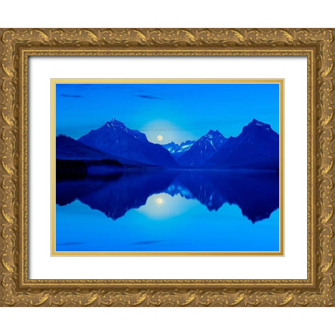 Mountainscape Photograph II Gold Ornate Wood Framed Art Print with Double Matting by McLoughlin, James
