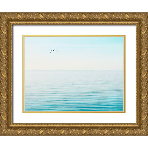 Seascape Photo VI Gold Ornate Wood Framed Art Print with Double Matting by McLoughlin, James