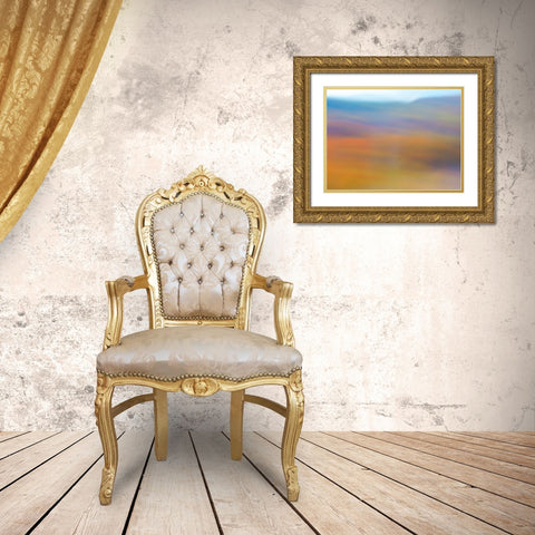 Soft Landscape II Gold Ornate Wood Framed Art Print with Double Matting by McLoughlin, James