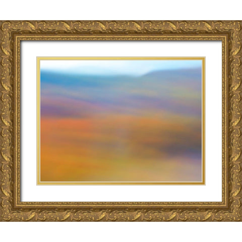 Soft Landscape II Gold Ornate Wood Framed Art Print with Double Matting by McLoughlin, James