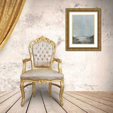 Riverlands I Gold Ornate Wood Framed Art Print with Double Matting by Green, Jacob