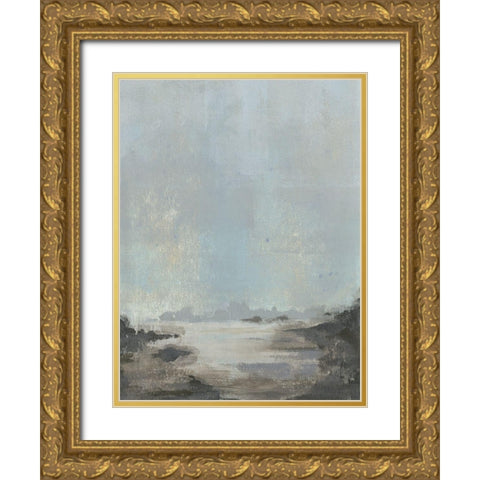 Riverlands I Gold Ornate Wood Framed Art Print with Double Matting by Green, Jacob