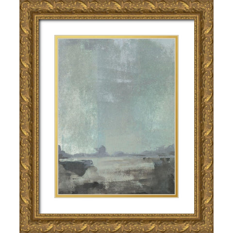 Riverlands II Gold Ornate Wood Framed Art Print with Double Matting by Green, Jacob