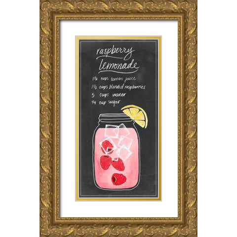 Summer Drinks V Gold Ornate Wood Framed Art Print with Double Matting by Popp, Grace