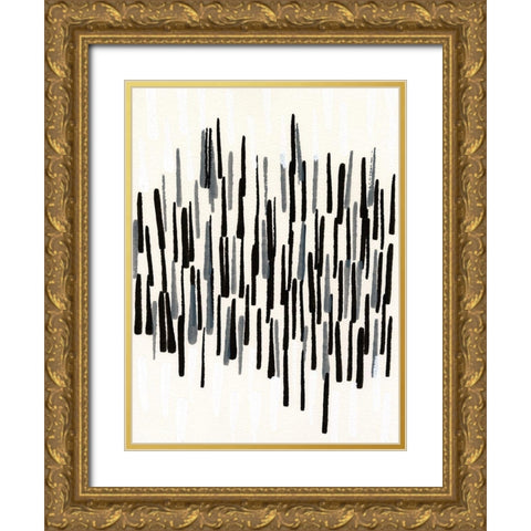 Tonal II Gold Ornate Wood Framed Art Print with Double Matting by Fuchs, Jodi