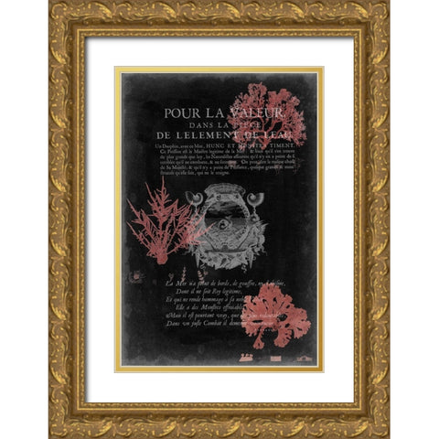 Pour La Mer I Gold Ornate Wood Framed Art Print with Double Matting by Studio W