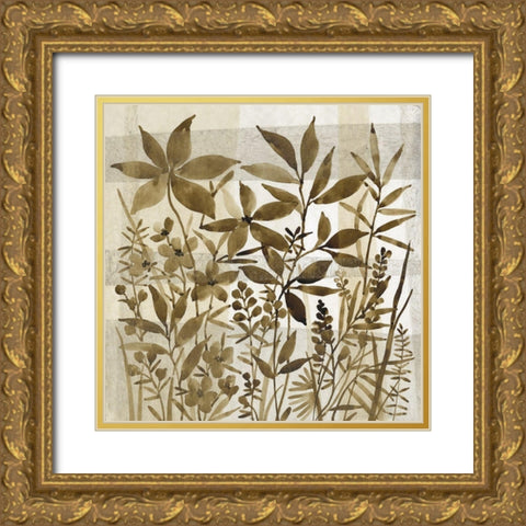 Neutral Garden I Gold Ornate Wood Framed Art Print with Double Matting by OToole, Tim