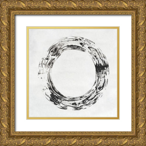 Endgrain I Gold Ornate Wood Framed Art Print with Double Matting by Lam, Vanna