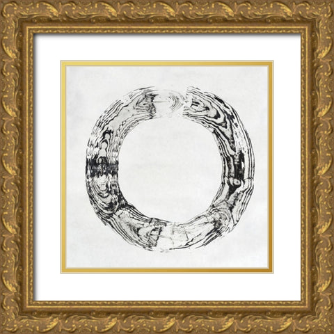 Endgrain II Gold Ornate Wood Framed Art Print with Double Matting by Lam, Vanna