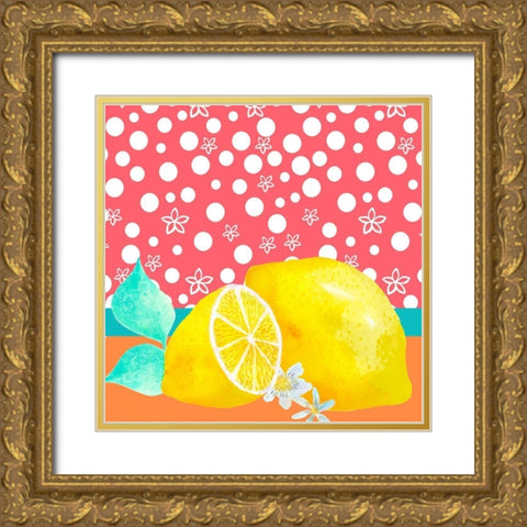 Lemon Inspiration I Gold Ornate Wood Framed Art Print with Double Matting by Hernandez, Larisa