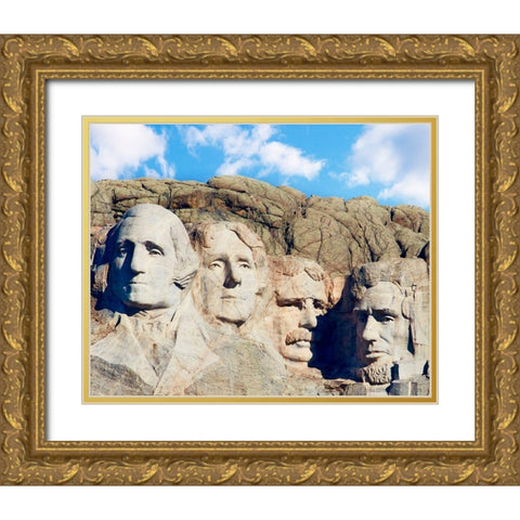 Badlands VII Gold Ornate Wood Framed Art Print with Double Matting by McLoughlin, James