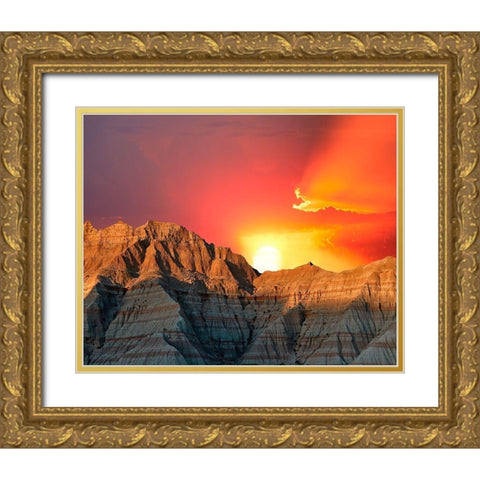 Western Landscape Photo VI Gold Ornate Wood Framed Art Print with Double Matting by McLoughlin, James