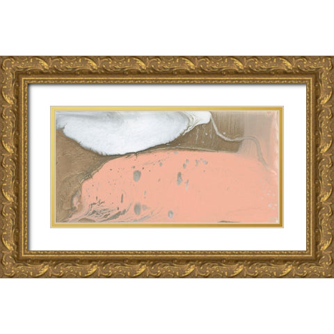 Metallic Sherbet I Gold Ornate Wood Framed Art Print with Double Matting by Studio W