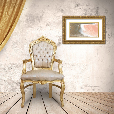 Metallic Sherbet II Gold Ornate Wood Framed Art Print with Double Matting by Studio W