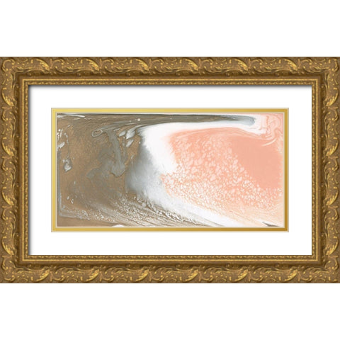 Metallic Sherbet II Gold Ornate Wood Framed Art Print with Double Matting by Studio W