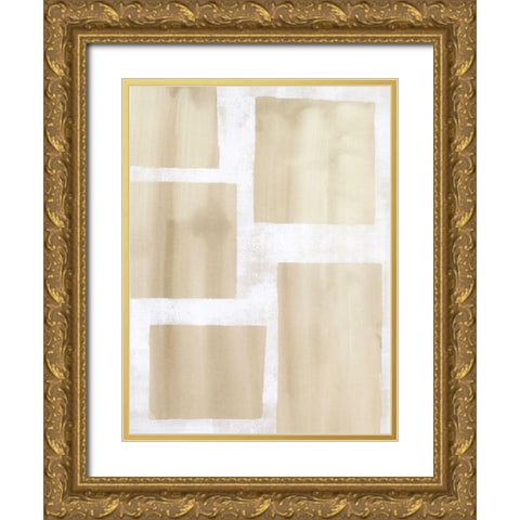 Moving Boxes II Gold Ornate Wood Framed Art Print with Double Matting by Popp, Grace