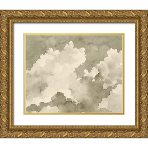 Antique Sky I Gold Ornate Wood Framed Art Print with Double Matting by Caroline, Emma