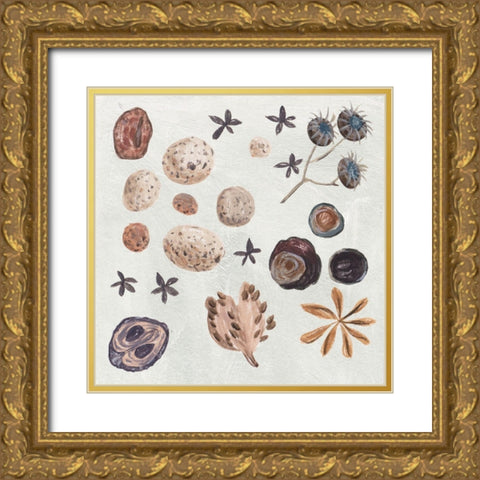 Small Things I Gold Ornate Wood Framed Art Print with Double Matting by Wang, Melissa