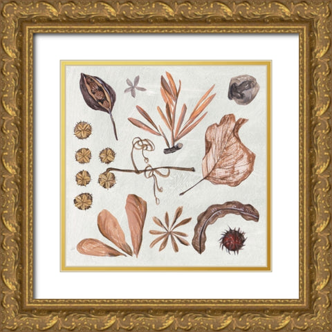 Small Things VI Gold Ornate Wood Framed Art Print with Double Matting by Wang, Melissa