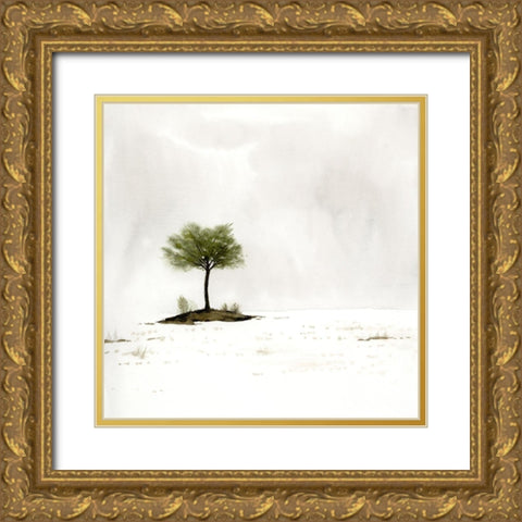 Early Snow I Gold Ornate Wood Framed Art Print with Double Matting by Popp, Grace