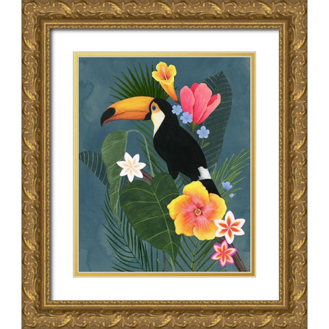 Tropical Wilderness II Gold Ornate Wood Framed Art Print with Double Matting by Popp, Grace