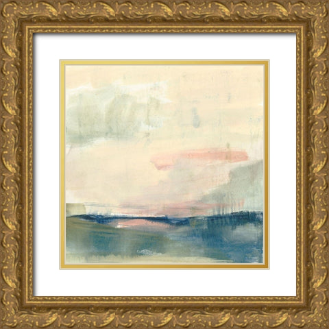 Coastline Vignette II Gold Ornate Wood Framed Art Print with Double Matting by Goldberger, Jennifer
