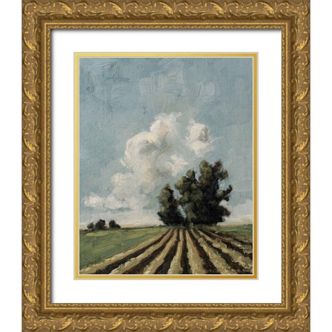 Copse of Trees Gold Ornate Wood Framed Art Print with Double Matting by Parsons, Marian