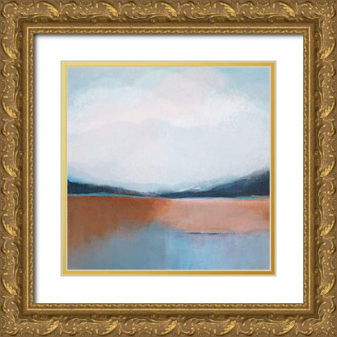 Dune Lake II Gold Ornate Wood Framed Art Print with Double Matting by Jerry, Alison