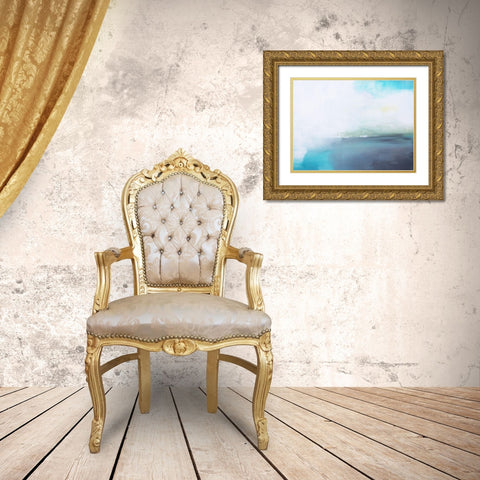 Mystic Cove Gold Ornate Wood Framed Art Print with Double Matting by Jerry, Alison