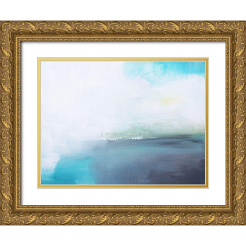 Mystic Cove Gold Ornate Wood Framed Art Print with Double Matting by Jerry, Alison