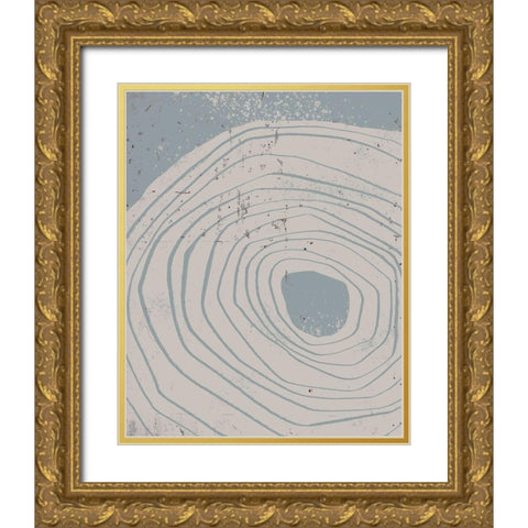 Lithic Loop I Gold Ornate Wood Framed Art Print with Double Matting by Green, Jacob