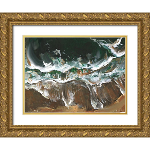 Wind Melody I Gold Ornate Wood Framed Art Print with Double Matting by Wang, Melissa