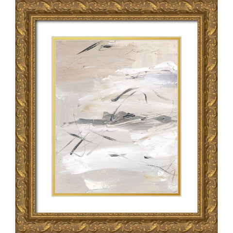 Ceramic Surface II Gold Ornate Wood Framed Art Print with Double Matting by Wang, Melissa