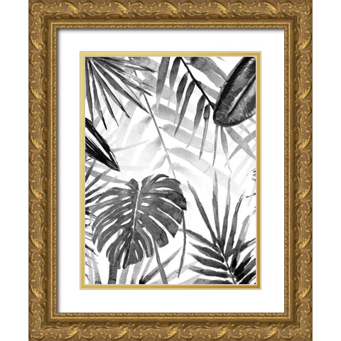 Jungle Walk II Gold Ornate Wood Framed Art Print with Double Matting by Warren, Annie