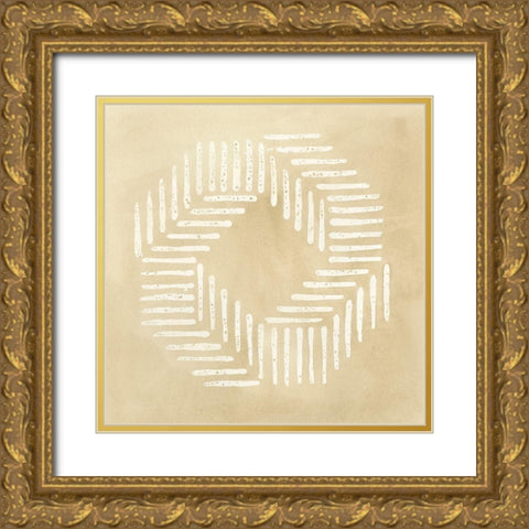 Sand Stitch I Gold Ornate Wood Framed Art Print with Double Matting by Lam, Vanna