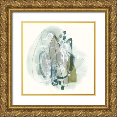 Omnipollos Flora I Gold Ornate Wood Framed Art Print with Double Matting by Vess, June Erica