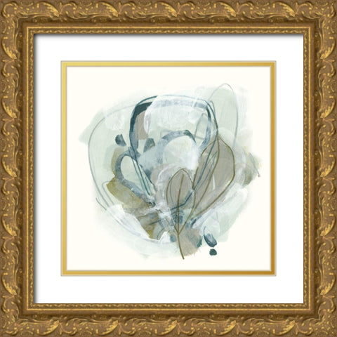 Omnipollos Flora III Gold Ornate Wood Framed Art Print with Double Matting by Vess, June Erica